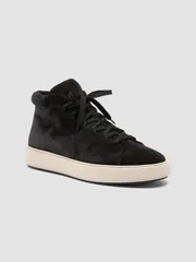 オフィチーネクリエイティブ メンズ シューズ スニーカー スエード Officine Creative Remaster 002 Suede High Top Sneakers Black ブラックのサムネイル