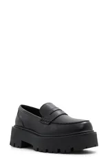 アルド レディース シューズ スリッポン・ローファー プラットフォーム ALDO Cadaycia Platform Penny Loafer Black ブラックのサムネイル