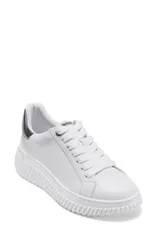 ダナ キャラン ニューヨーク レディース シューズ スニーカー プラットフォーム DKNY Lobeco Platform Sneaker White Nickel ホワイトのサムネイル