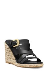 スチュアート ワイツマン レディース シューズ サンダル Stuart Weitzman Sai Espadrille Wedge Sandal Black ブラック