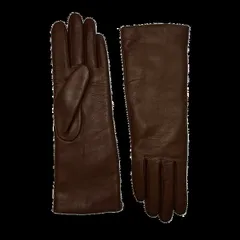 アニェル レディース アクセサリー 手袋 Agnelle Christina Lambskin Glove Lined in Cashmere Whiskyのサムネイル