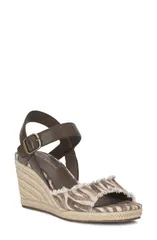 ラッキーブランド レディース シューズ サンダル Lucky Brand Mindra Espadrille Wedge Sandal Brown Brown ブラウンのサムネイル