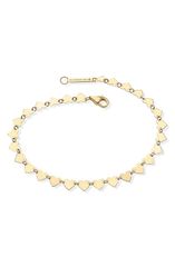 ラナ レディース アクセサリー ブレスレット・バングル・アンクレット LANA 14K Gold Laser Heart Chain Bracelet Yellow Gold イエロー