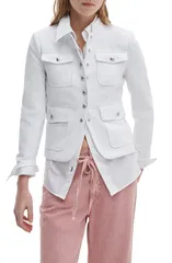 ラグアンドボーン レディース アウター ジャケット・ブルゾン コットン ブレザー rag bone Mercer Cotton Blend Blazer Ivory アイボリーのサムネイル