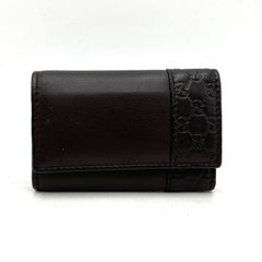 GUCCI GGキャンバス 6連キーケース ブラック - メルカリ