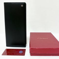 Cartier カルティエ パシャ 二つ折り 長財布 メンズ レザー ブラック