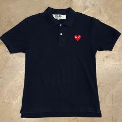 良品】PLAY COMME des GARÇONS ポロシャツ L ブラック - メルカリ