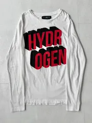 "HYDROGEN"ハイドロゲン　ロンT  ホワイト　レッド　アニメーション　ムービーTシャツ　archive アーカイブ　00s ストリート　インポート ドメス　vintage ヴィンテージ　モード　y2k　ギミックのサムネイル