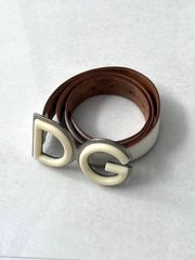 超希少】D&G アーカイブ ロゴバックル レザーベルト Y2K 00s 初期
