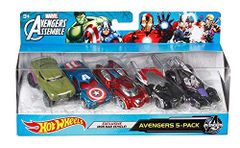 [중고] Hot Wheels Marvel Avengers Die-Cast Vehicle (5-Pack)