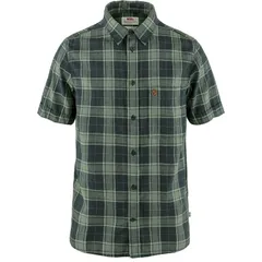フェールラーベン メンズ トップス シャツ Fjallraven Ovik Travel Shirt Mens Dark NavyPatina Green ネイビーのサムネイル