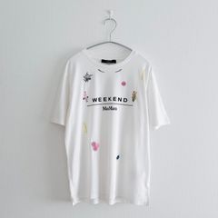 Weekend MaxMara 花柄刺繍 半袖Tシャツ ロゴT 白 L D512 Weekend MaxMara 花柄刺繍 半袖Tシャツ ロゴT 白 L D512 - メルカリ