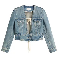 マルタンマルジェラ レディース アウター ジャケット・ブルゾン デニム Maison Margiela Denim Jacket Ice Blue ブルーのサムネイル