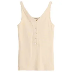 オーラリー レディース トップス タンクトップ コットン Auralee Organicotton Fine Rib Tank Top Ivory アイボリーのサムネイル