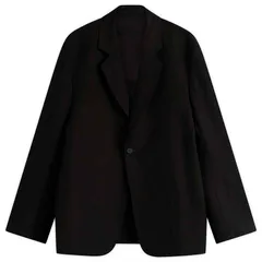 スタジオニコルソン メンズ アウター ジャケット・ブルゾン ブレザー Studio Nicholson Denson Single Breasted Blazer Black ブラックのサムネイル