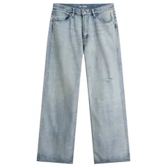 オーラリー レディース ボトムス カジュアルパンツ デニム Auralee Faded Selvedge Light Denim Pants Light Indigo インディゴのサムネイル