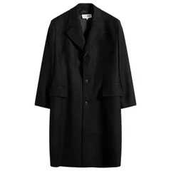 マルタンマルジェラ メンズ アウター コート ウール MM6 Maison Margiela Wool Overcoat Black ブラックのサムネイル