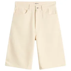 オーラリー レディース ボトムス ハーフパンツ・ショーツ ショートパンツ デニム Auralee Denim Wide Shorts Ivory White ホワイトのサムネイル