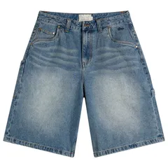 ダイム メンズ ボトムス ハーフパンツ・ショーツ ショートパンツ デニム Dime Classic Denim Shortsandblasted Indigo インディゴのサムネイル