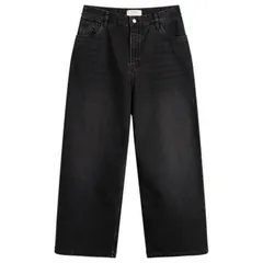 スタジオニコルソン メンズ ボトムス デニムパンツ ジーンズ Studio Nicholson Paolo Denim Volume Jeans Washed Black ブラックのサムネイル