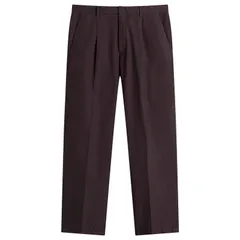 オーラリー メンズ ボトムス カジュアルパンツ Auralee GarmentDyed Shuttle Weather Trouser Dark Brown ブラウンのサムネイル