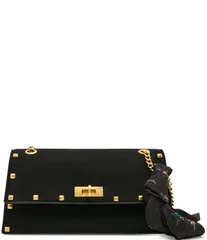 ベッツィジョンソン レディース バッグ Betsey Johnson Studded Flap Shoulder Black ブラックのサムネイル