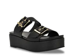 ゲス レディース シューズ サンダル GuessWyleesandal Black ブラックのサムネイル