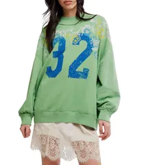フリーピープル レディース アウター ニット・セーター モックネック グラフィック Free People Palm Springraphic Mock Neck Long Sleeve Pullovのサムネイル