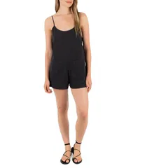 ハーレー レディース トップス ワンピース ロンパース ノースリーブ Hurley Wavy Daysleeveless Romper Off Black ブラックのサムネイル