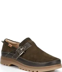 ピコリーノス レディース シューズ サンダル スエード Pikolinos Vigo Suede Buckle Strap Clogs Forest フォレストのサムネイル