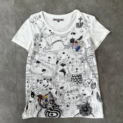 アルベロベロ オレボレブラ ブタさん Tシャツ　ぶたさん刺繍入り　全面総柄　　Lサイズのサムネイル