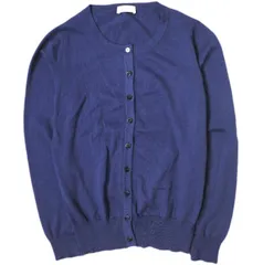 CRUCIANI クルチアーニ イタリア製 ハイゲージコットンクルーネックカーディガン CD9975 40 NAVY ニット 定価42,120円 トップス g20259のサムネイル