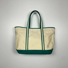 ラングリッツレザーズ キャンバス トートバッグ グリーン 新品なみ