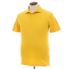 【中古】クルチアーニ CRUCIANI コットン 鹿の子 半袖ポロシャツ イエロー【サイズ50】【メンズ】のサムネイル