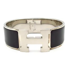 HERMES(エルメス) バングル クリック・クラックH シルバー×黒のサムネイル