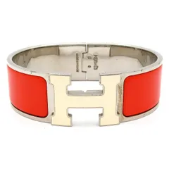 HERMES(エルメス) バングル クリック・クラックH シルバー×オレンジ×アイボリーのサムネイル