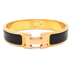 HERMES(エルメス) バングル クリックH ピンクゴールド×黒のサムネイル