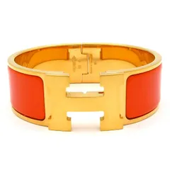 HERMES(エルメス) バングル クリック・クラックH ゴールド×オレンジのサムネイル