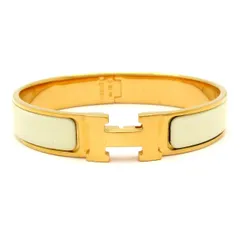 HERMES(エルメス) バングル美品  クリックH ゴールド×アイボリーのサムネイル