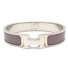 HERMES(エルメス) バングル美品  クリックH シルバー×グレーのサムネイル