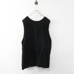 2021AW ネストローブ nest Robe 01213-1062 リネン近江晒リボン付きベスト F ブラック／トップス ノースリーブ 【2400015045672】のサムネイル