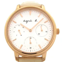 agnes b(アニエスベー) 腕時計美品  - VD75-KGZ0 レディース 白のサムネイル