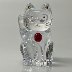 新品未使用・箱付き】バカラ ラッキーキャット 招き猫 クリア - メルカリ