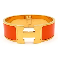 HERMES(エルメス) バングル クリック・クラックH ゴールド×オレンジのサムネイル