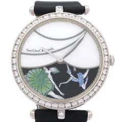 Van Cleef & Arpels(VCA/ヴァンクリ) 腕時計 レディ アーペル レディース 黒×ホワイトシェルのサムネイル