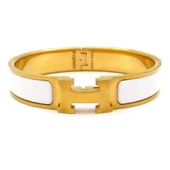 HERMES(エルメス) バングル クリックH ゴールド×白のサムネイル
