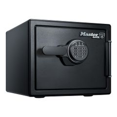 [온라인 한정] Master Lock (마스터 락) 금고 가정용 UL 규격 1시간 내화 내수 22.8 L A4 텐키 트레이 블랙 LFW082FTCt