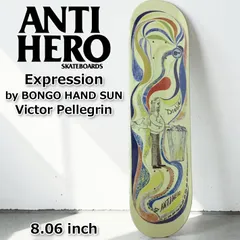 スケート デッキ ANTI HERO アンチヒーロー スケートボード [AN-6] 8.06inch Chris Johanson Victor Pellegrin クリス・ヨハンソン スケボー パーツ SKATE BOARD DECKのサムネイル
