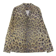 極美品▲BALMAIN バルマン HU077VC98 コットン レオパード柄 オーバーサイズ 長袖シャツ ベージュ ブラウン 39 イタリア製 正規品 メンズのサムネイル