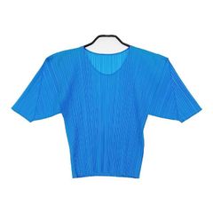PLEATS PLEASE ISSEY MIYAKE 半袖トップス ブルー - メルカリ